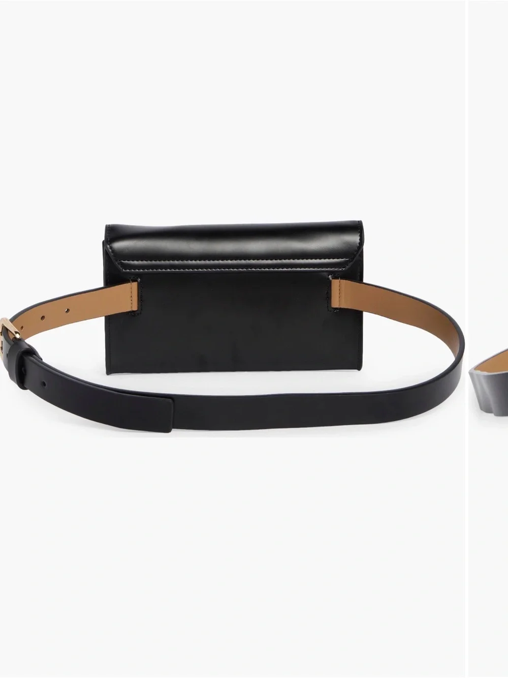 kate spade Black Leather Bow Belt Bag